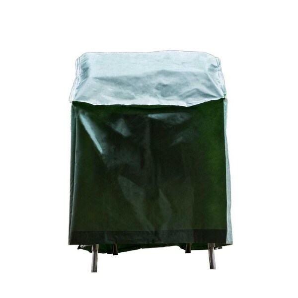 Worth Covering - Premium Outdoor Stacked Chairs Cover - 60cm L x 70cm W x 100cm H x 65cm H - Forest Green