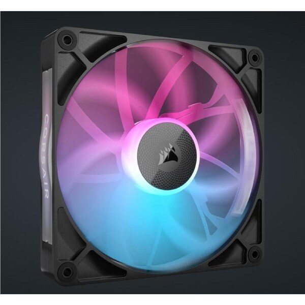 RX140 RGB Black, Single Fan PWM. AirGuide Magnetic Bearing. High Airflow and Efficient. Case Black Fan
