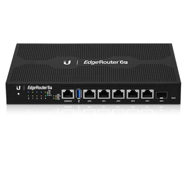 Ubiquiti EdgeRouter 6 - 5-Port Gigabit Router, 1 SFP Ports- 24v Passive PoE Out