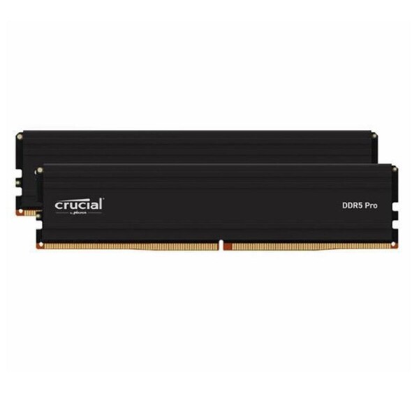 Crucial Pro 32GB (2x16GB) DDR5 UDIMM 6000MHz CL48 Black Heat Spreader Support Intel XMP AMD Ryzen for Desktop PC Gaming Memory