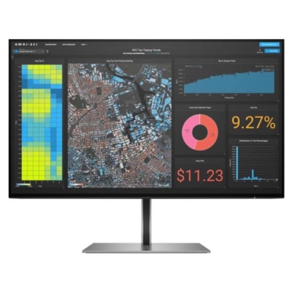 HP Z24F G3 23.8'/24' FHD IPS Monitor Anti-Glare 60Hz 1920x1080 16:9 5ms Height Adjust Tilt Swivel Pivot DP HDMI 4xUSB Hub VESA 3yrs wty