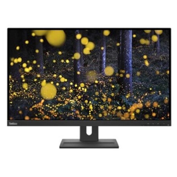 Lenovo ThinkVision E27q-20 27' 75Hz QHD IPS Monitor 2K 2560x1440 16:9 4ms Height Adjustable Tilt Swivel Pivot DP HDMI 3yr