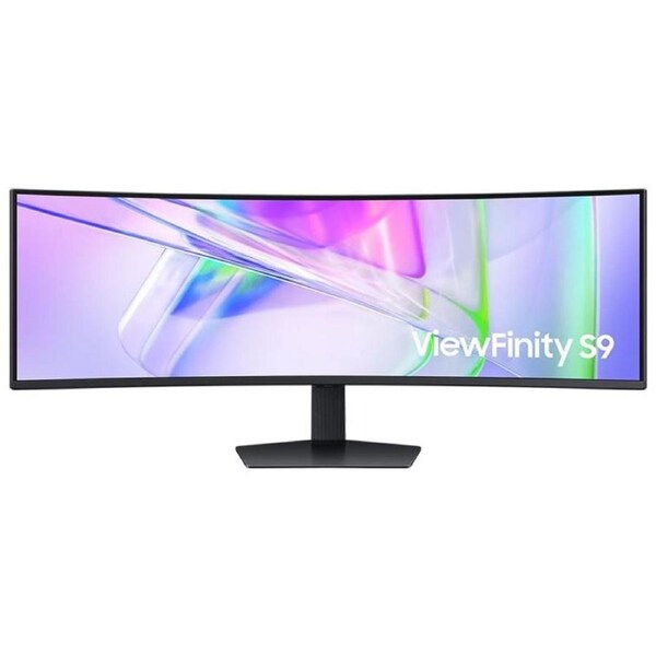 Samsung 49' ViewFinity Monitor Dual QHD 5120x1440 5ms 32:9 1000R Tilt Swivel Height Adjust VESA DisplayHDR 400 1xUSB-C DP 2xHDMI LAN Prot HAS Speaker