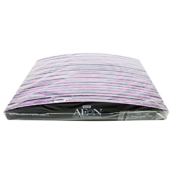 Aeon - Nail Files Black Half Moon Coarse 100/100 25 pcs