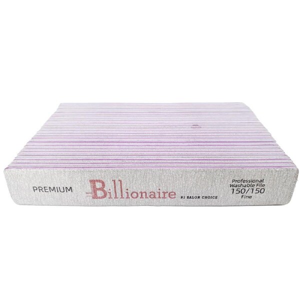 Billionaire - Nail Files Premium Gray Square Fine 150/150 25 pcs
