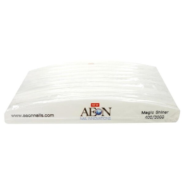 Aeon - Nail Files Shiner Half Moon White 400/3000 1 pcs