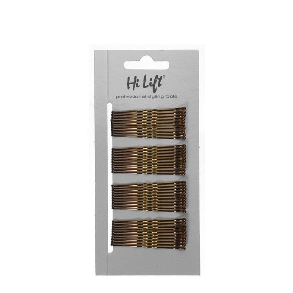 Hi Lift - Strong Hold Hair Tie Bobby Pins Bronze 40 per Card
