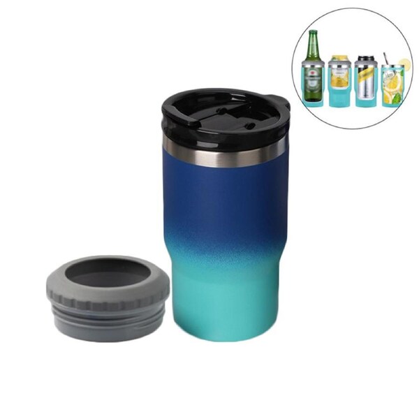 Catzon 14oz Drink Cooler with 2 Lids Vacuum Insulated Cup for Hot Cold Drinks-2