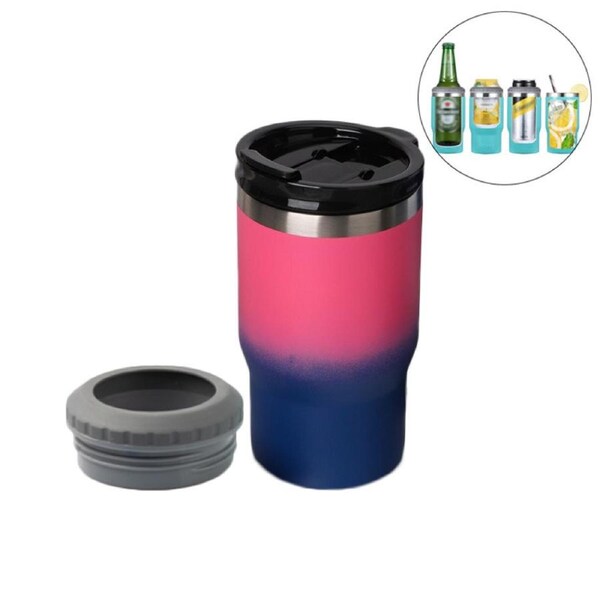 Catzon 14oz Drink Cooler with 2 Lids Vacuum Insulated Cup for Hot Cold Drinks-5