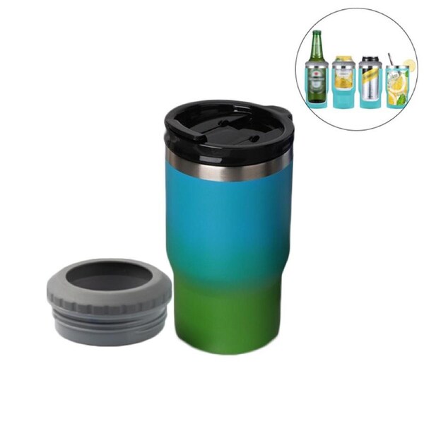 Catzon 14oz Drink Cooler with 2 Lids Vacuum Insulated Cup for Hot Cold Drinks-6