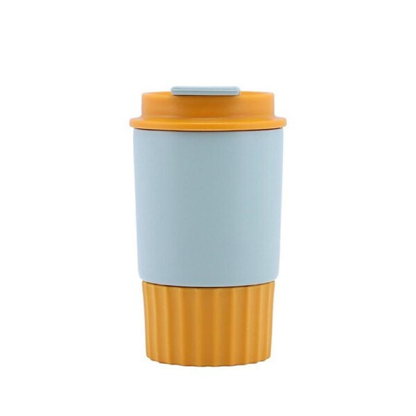 Catzon 12oz Travel Mug with Leakproof Lid Ideal for Hot/Ice Coffee-Cyan