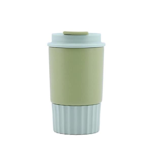 Catzon 12oz Travel Mug with Leakproof Lid Ideal for Hot/Ice Coffee-Green