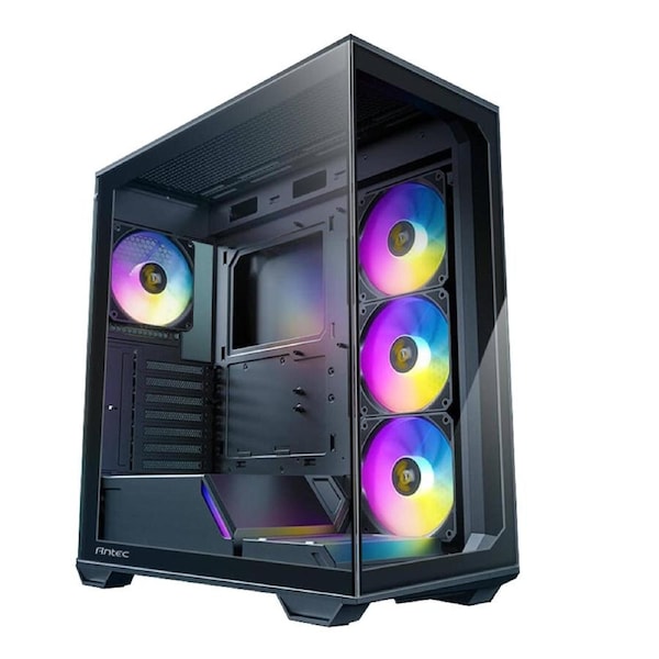 Antec C3 ARGB Black ATX, 270 Degrees Full View, 4x ARGB PWM Fans with control, 36CM top, 24cm Front. Cable Management, GPU 41.5 CM. Ultra Gaming Case