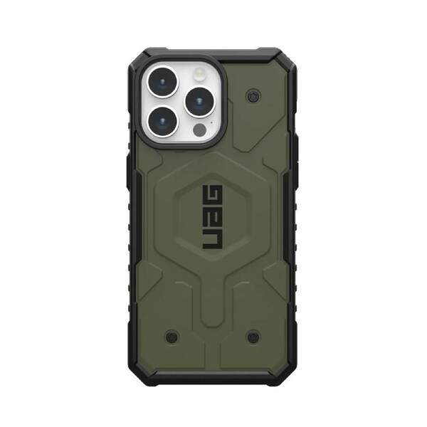 UAG Pathfinder MagSafe Apple iPhone 15 Pro Max (6.7')Case - Olive Drab(114301117272),18ft. Drop Protection(5.4M),Raised Screen Surround,Armored Shell