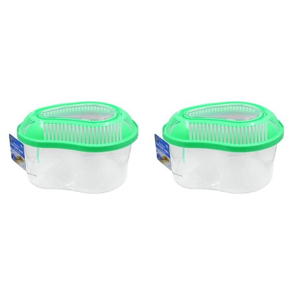 2x Dudley's World Of Pets Portable On The Go Reptile Tank Mediumium Asstd