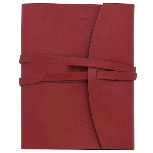 Scripto Premium Stylish A6 Wrap Home Office Meeting Writing Journal Red