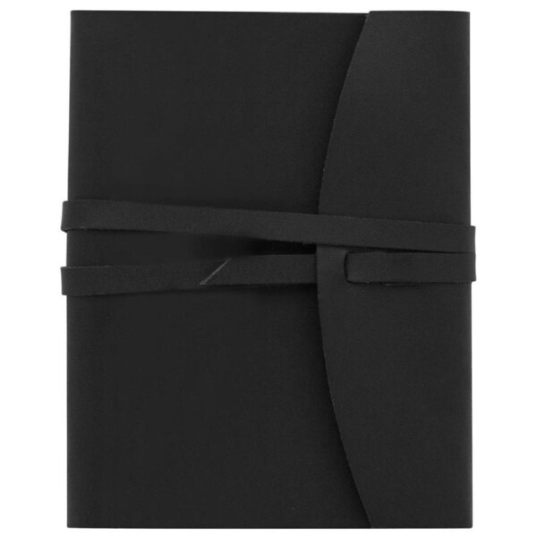 Scripto Premium Stylish A6 Wrap Home Office Meeting Writing Journal Black