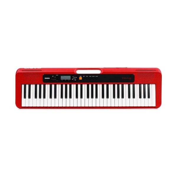 Casio Casiotone Ultra Compact 61-Note Portable Keyboard with USB - Red