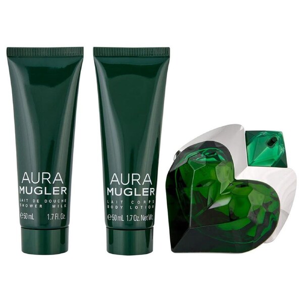 3pc Mugler Aura 50ml EDP, 50ml Body Lotion & 50ml Shower Milk Gift Set
