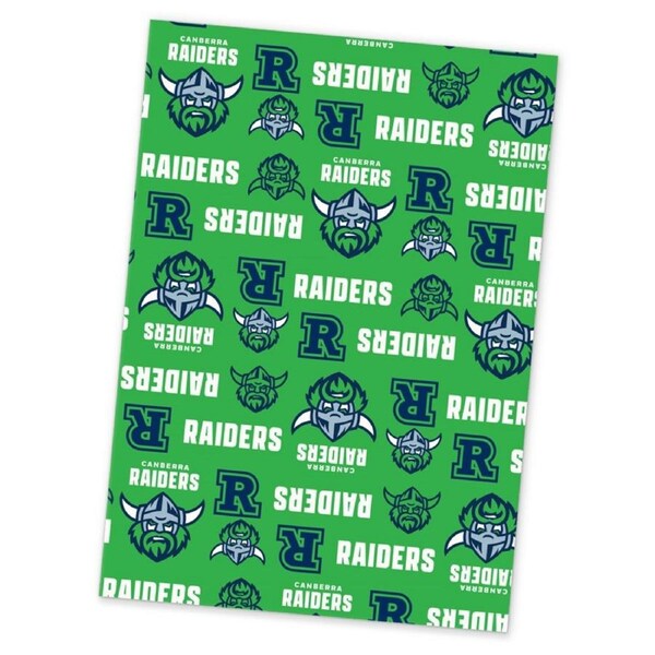 Canberra Raiders NRL Rugby League Wrapping Paper Gift Wrap