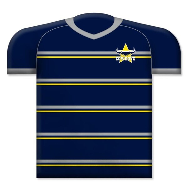 North QLD Queensland Cowboys NRL Jersey Shape Cushion Pillow