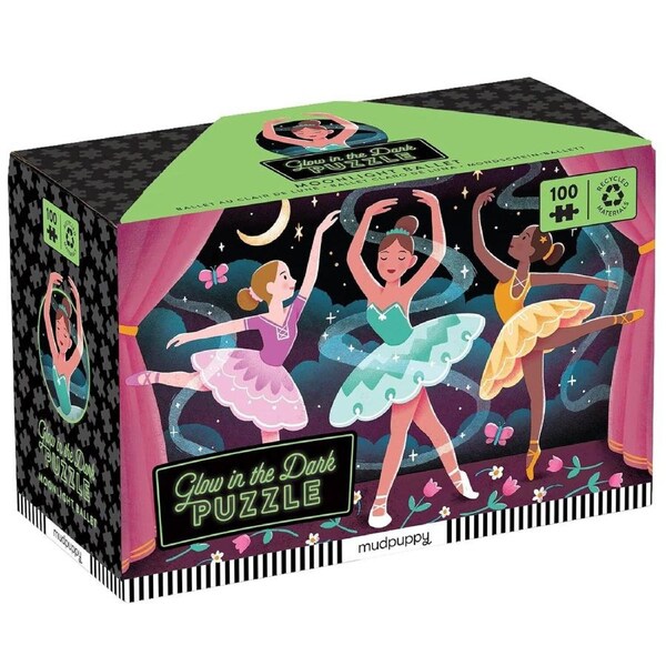 Mudpuppy - Moonlight Ballet Glow-in-the-Dark Puzzle 100pc