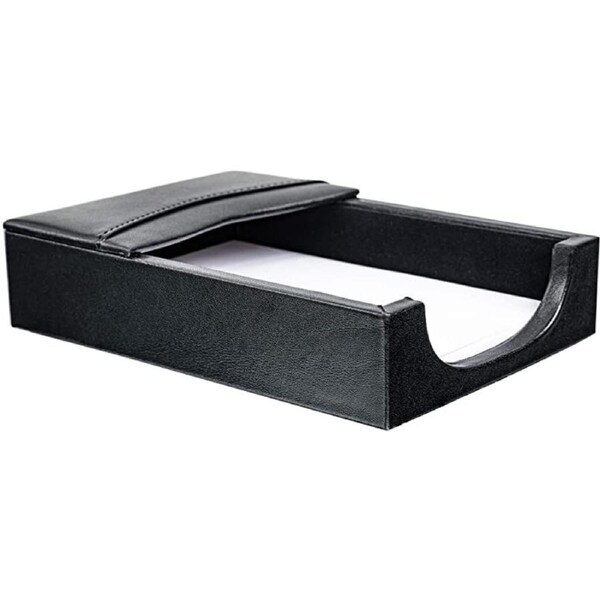 DACASSO Leather 10 x 15cm Memo Holder - Classic Black