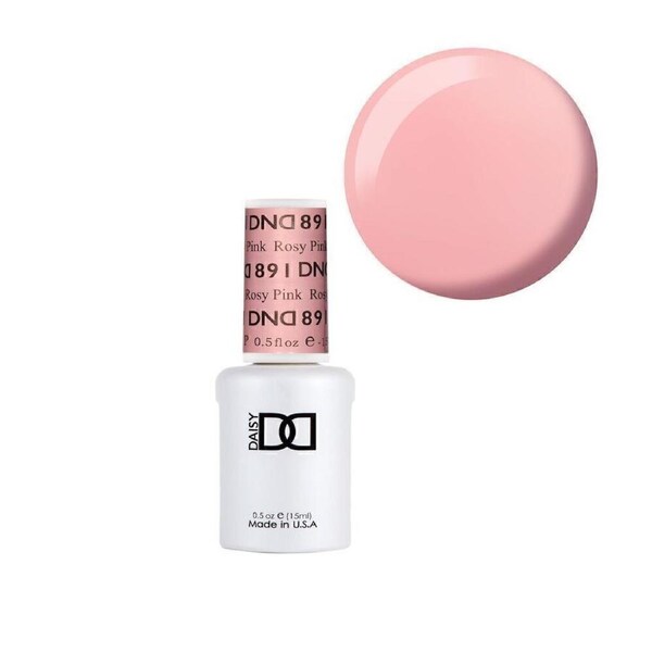 DND 891 Rosy Pink - DND Collection Nail Gel Polish 15ml - Single Gel Bottle
