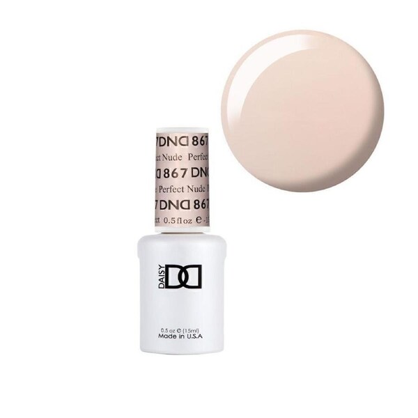 DND 867 Perfect Nude - DND Collection Nail Gel Polish 15ml - Single Gel Bottle