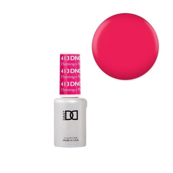 DND 413 Flamingo Pink - Daisy Collection Gel Polish 15ml - Single Gel Bottle