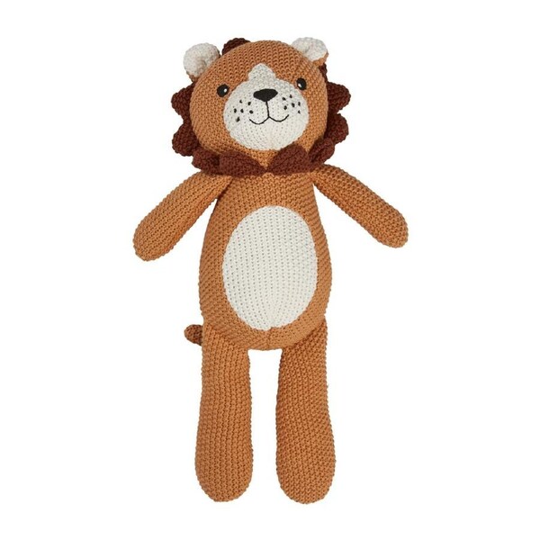 Splosh Baby Lion Soft Cotton Knitted Plush Toy Stuffed Animal 24x32cm Blue 0+
