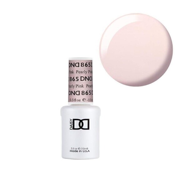 DND 865 Pearly Pink - DND Collection Nail Gel Polish 15ml - Single Gel Bottle