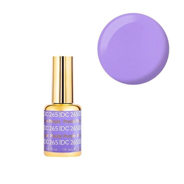 DND 265 Pearly Purple - DC Collection Gel Polish 18ml - Single Gel Bottle