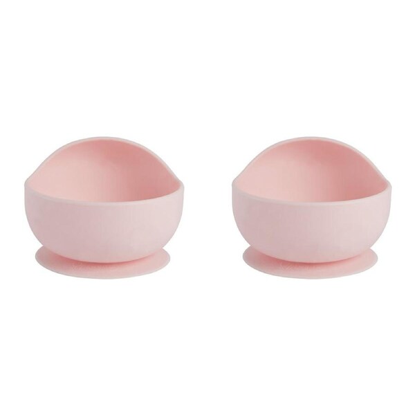 2x Splosh Baby Giraffe Silicone Bowl w/ Suction Base Food Feeding 12cm Pink 0+
