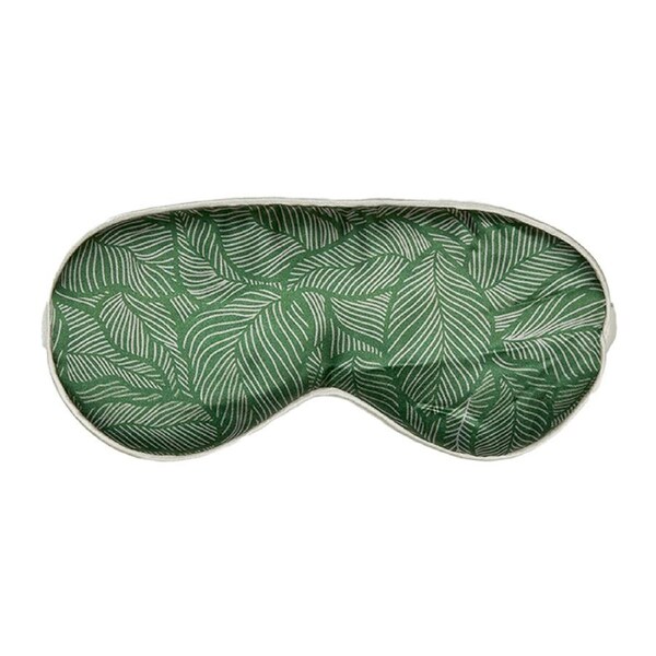 Splosh Wellness Leaf Eye Mask/Silk Sleeping Eyeshade Cover Green 16.5x7.5cm