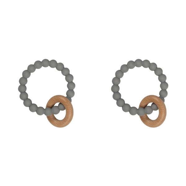 2x Splosh Baby/Infant Silicone Elephant Teether Soft Teething Toy 12cm Grey 0+