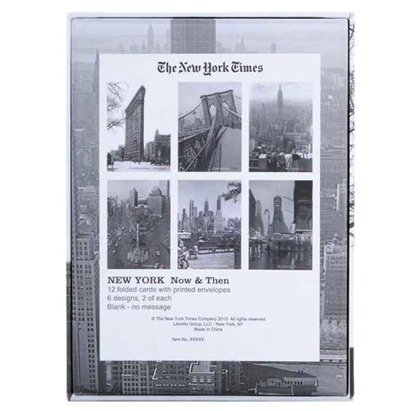 Christian Lacroix NYT Boxed Note Cards Archive Photos Message/Greeting 15x22cm