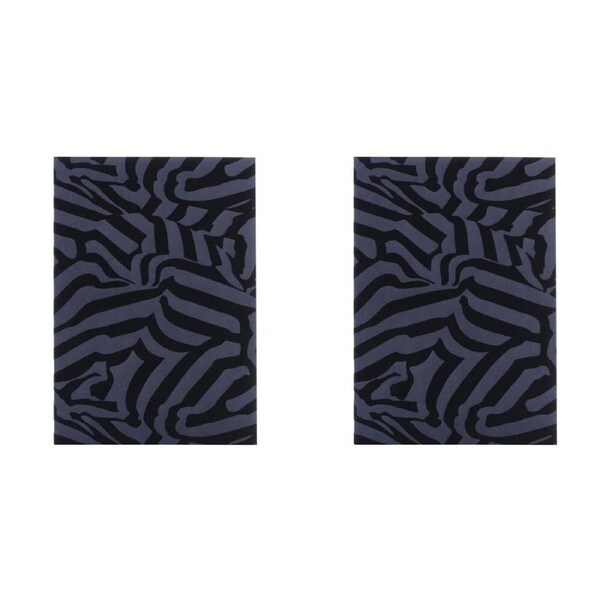 2x Christian Lacroix A5 Riviera Workbook Notebook Writing Stationery Black Flock