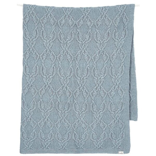 Toshi Organic Knit Blanket Bowie Storm