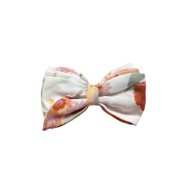 Sofia The Label Bow Hair Clip Sunset Floral