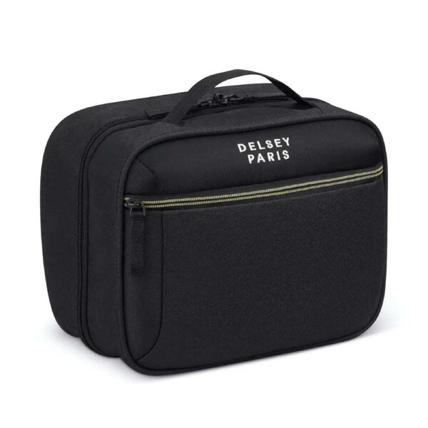 Delsey Brochant 3 Wetpack Toiletry Bag - Deep Black