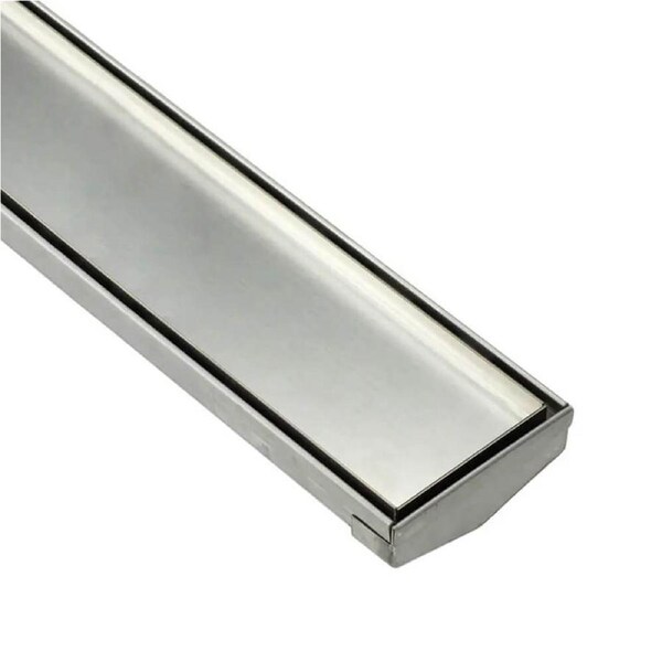 DrainTEK Custom Shower Grate - Tile Insert - 85mm - Brushed Finish (Up to 500mm)