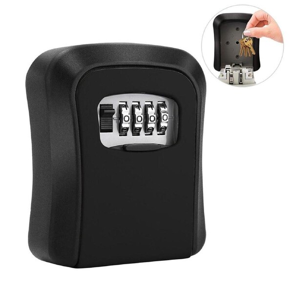 Wall Mounted Combination Lock Key Safe Storage Box Security Home Outdoor