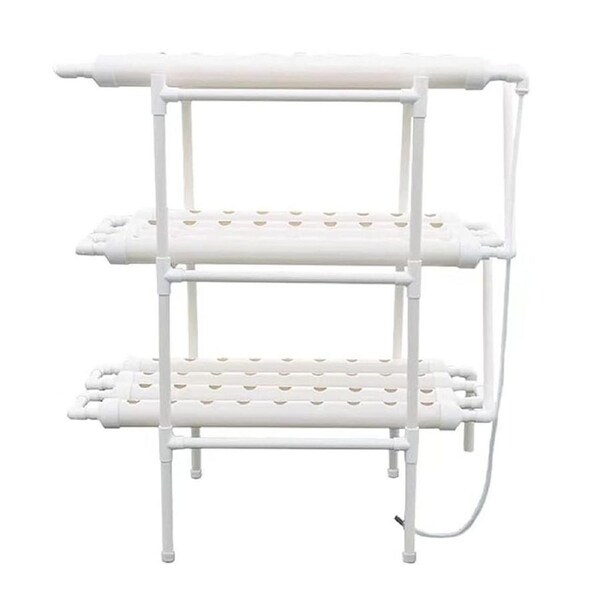 Hydroponic Grow Kit 108 Sites Water Pump Home Plant Vegetable Garden System PVC