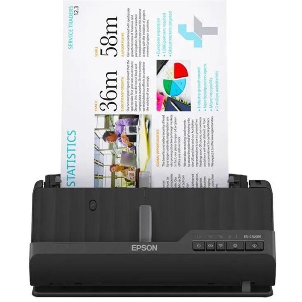 Epson WorkForce ES-C320W Scanner Ultra Compact Document A4 Black