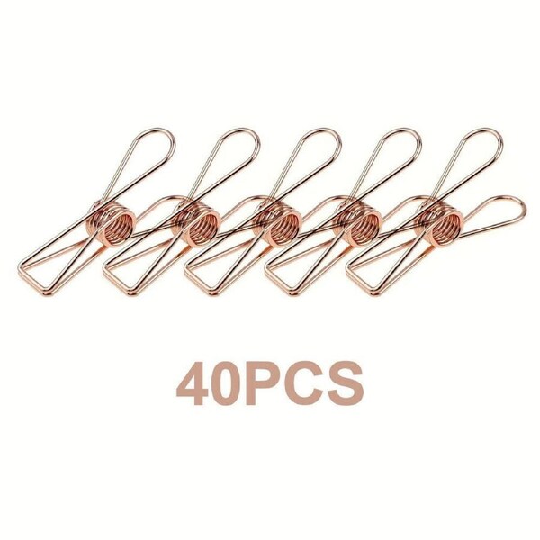 40Pcs String Fairy Light Clothes Pegs Blanket Fixed Camping Outdoor Clips