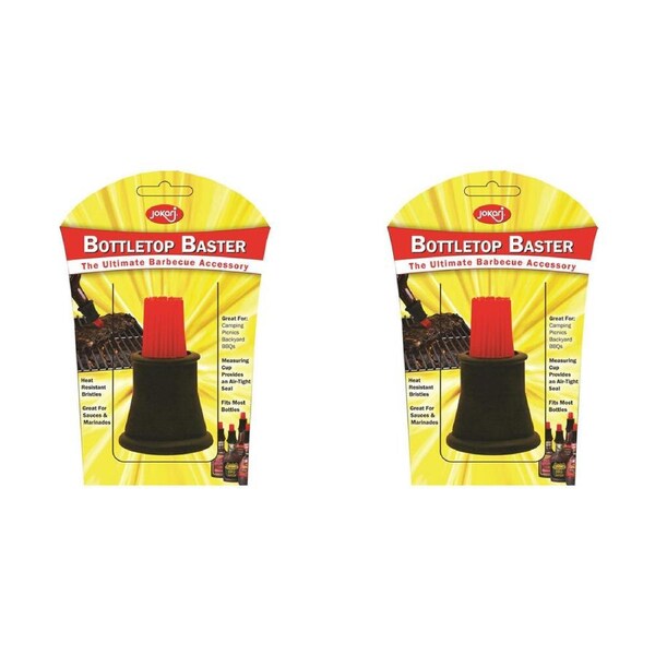 2x Jokari Bottletop Baster Brush BBQ/Barbecue Sauce Basting Accessory 9.5cm