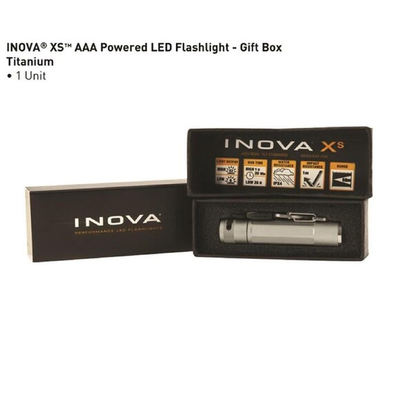 Nite Ize LED Flashlight Camping/Hiking Light Outdoor Handheld Torch XS Titanium