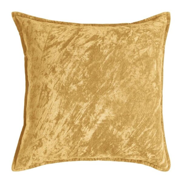 J. Elliot Home Veronica Luxurious Cotton Crushed Velvet Cushion 50x50cm Sand