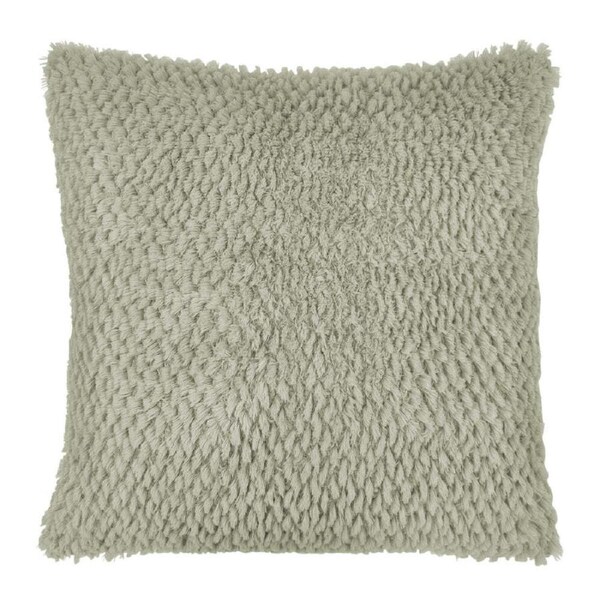 J. Elliot Home Sasha Soft Faux Rabbit Fur Cushion Pillow 50 x 50cm Green Mist